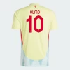 Olmo #10 Spania Fotballdrakter EM 2024 Bortedrakt Mann