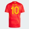 Olmo #10 Spania Fotballdrakter EM 2024 Hjemmedrakt Mann