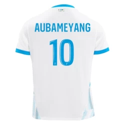 Olympique de Marseille Pierre-Emerick Aubameyang #10 Fotballdrakter 2024-25 Hjemmedrakt Mann