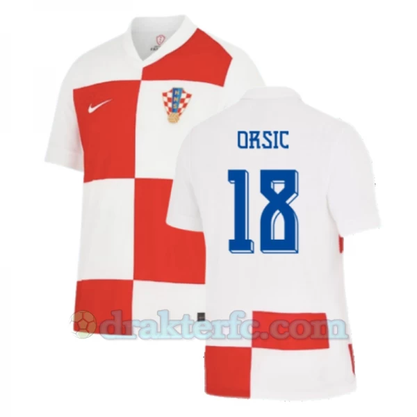 Orsic #18 Kroatia Fotballdrakter EM 2024 Hjemmedrakt Mann