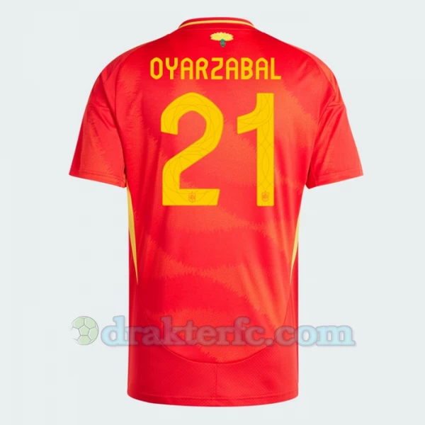 Oyarzabal #21 Spania Fotballdrakter EM 2024 Hjemmedrakt Mann