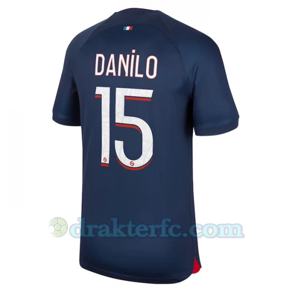 Paris Saint-Germain PSG Danilo #15 Fotballdrakter 2023-24 Hjemmedrakt Mann