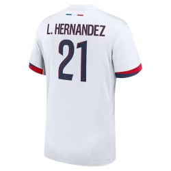 Paris Saint-Germain PSG Fotballdrakter 2024-25 L.Hernandez #21 Bortedrakt Mann