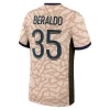 Paris Saint-Germain PSG Fotballdrakter Beraldo #35 2024-25 Fourthdrakt Mann