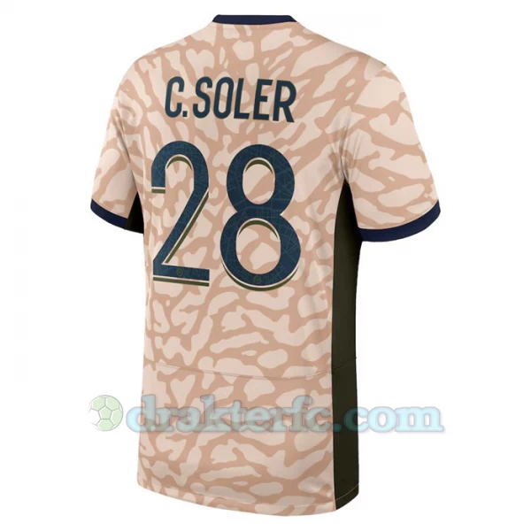 Paris Saint-Germain PSG Fotballdrakter C. Soler #28 2024-25 Fourthdrakt Mann