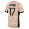 Paris Saint-Germain PSG Fotballdrakter Vitinha #17 2024-25 Fourthdrakt Mann