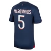 Paris Saint-Germain PSG Marquinhos #5 Fotballdrakter 2023-24 Hjemmedrakt Mann