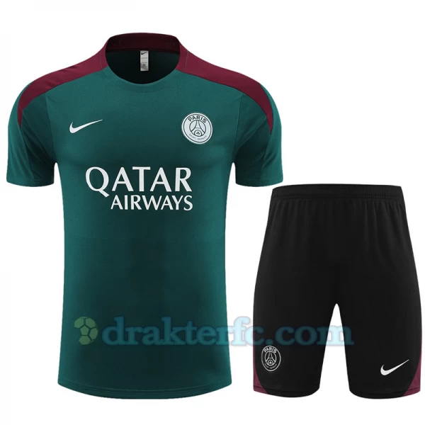 Paris Saint-Germain PSG Trenings T-skjorte Sett 2024-25 Grønn