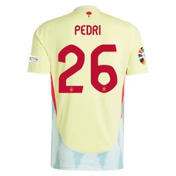 Pedri #26 Spania Fotballdrakter EM 2024 Bortedrakt Mann