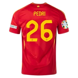 Pedri #26 Spania Fotballdrakter EM 2024 Hjemmedrakt Mann