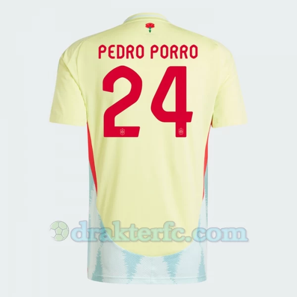 Pedro Porro #24 Spania Fotballdrakter EM 2024 Bortedrakt Mann