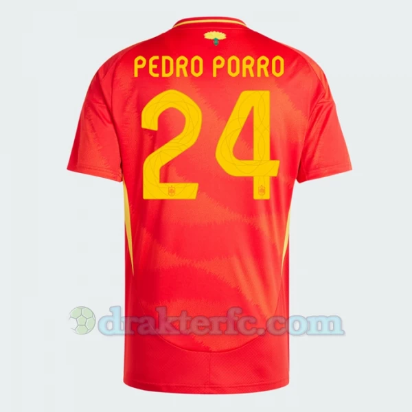 Pedro Porro #24 Spania Fotballdrakter EM 2024 Hjemmedrakt Mann