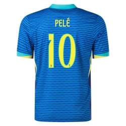 Pele #10 Brasil Fotballdrakter Copa America 2024 Bortedrakt Mann