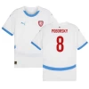 Poborsky #8 Tsjekkia Fotballdrakter EM 2024 Bortedrakt Mann