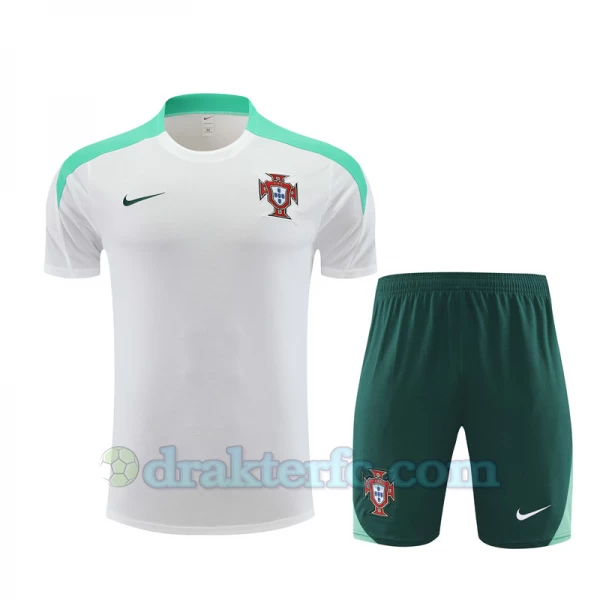 Portugal Trenings T-skjorte Sett 2024-25 Hvit