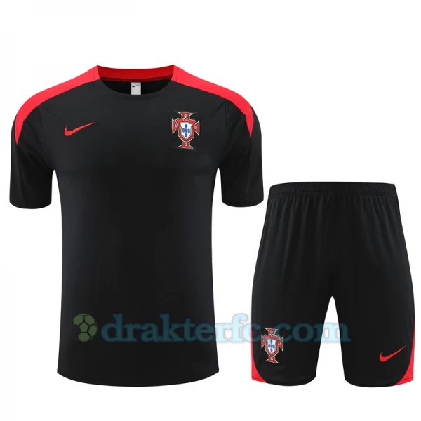 Portugal Trenings T-skjorte Sett 2024-25 Svart