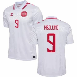 Rasmus Højlund #9 Danmark Fotballdrakter EM 2024 Bortedrakt Mann