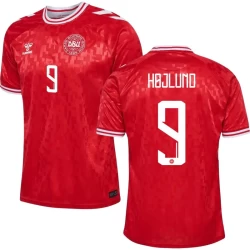 Rasmus Højlund #9 Danmark Fotballdrakter EM 2024 Hjemmedrakt Mann