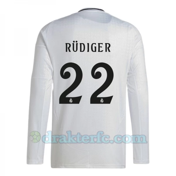 Real Madrid Antonio Rudiger #22 Fotballdrakter 2024-25 Hjemmedrakt Mann Langermet