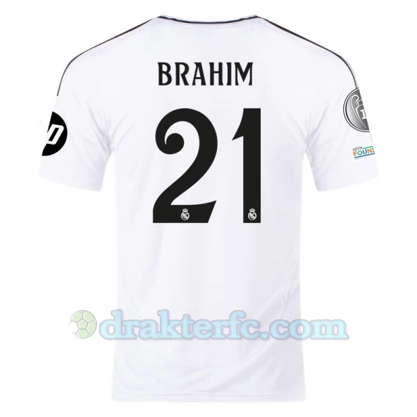 Real Madrid Brahim #21 Fotballdrakter 2024-25 HP Hjemmedrakt Mann