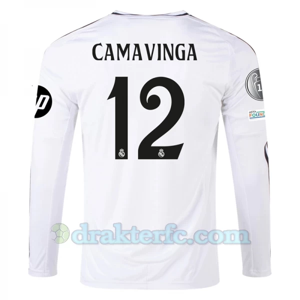 Real Madrid Carvajal #12 Fotballdrakter 2024-25 HP Hjemmedrakt Mann Langermet