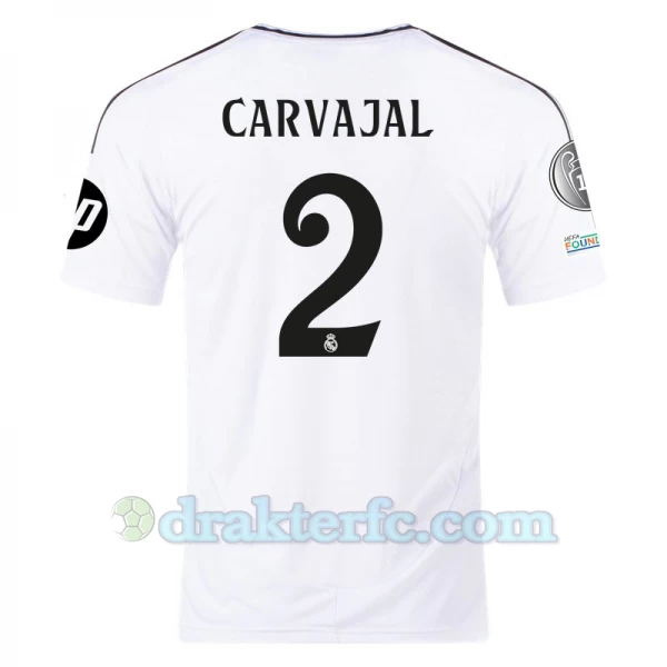 Real Madrid Carvajal #2 Fotballdrakter 2024-25 HP Hjemmedrakt Mann
