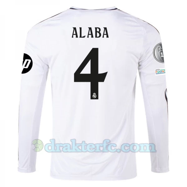 Real Madrid David Alaba #4 Fotballdrakter 2024-25 HP Hjemmedrakt Mann Langermet