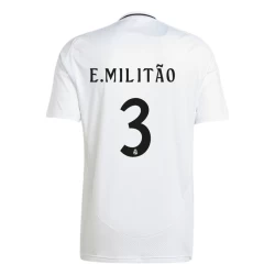 Real Madrid E. Militao #3 Fotballdrakter 2024-25 Hjemmedrakt Mann