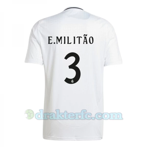 Real Madrid E. Militao #3 Fotballdrakter 2024-25 Hjemmedrakt Mann