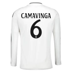 Real Madrid Eduardo Camavinga #6 Fotballdrakter 2024-25 Hjemmedrakt Mann Langermet