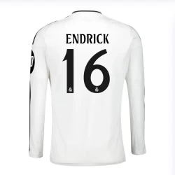 Real Madrid Endrick #16 Fotballdrakter 2024-25 HP Hjemmedrakt Mann Langermet