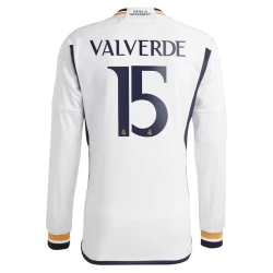 Real Madrid Federico Valverde #15 Fotballdrakter 2023-24 Hjemmedrakt Mann Langermet
