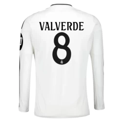 Real Madrid Federico Valverde #8 Fotballdrakter 2024-25 HP Hjemmedrakt Mann Langermet