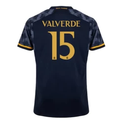 Real Madrid Fotballdrakter 2023-24 Federico Valverde #15 Bortedrakt Mann