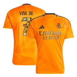 Real Madrid Fotballdrakter 2024-25 Bear Champ Font Vinicius Junior #7 Bortedrakt Mann