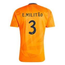 Real Madrid Fotballdrakter 2024-25 E. Militao #3 Bortedrakt Mann