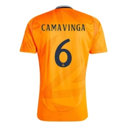 Real Madrid Fotballdrakter 2024-25 Eduardo Camavinga #6 Bortedrakt Mann