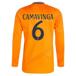 Real Madrid Fotballdrakter 2024-25 Eduardo Camavinga #6 Bortedrakt Mann Langermet