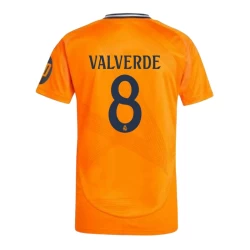 Real Madrid Fotballdrakter 2024-25 HP Federico Valverde #8 Bortedrakt Mann
