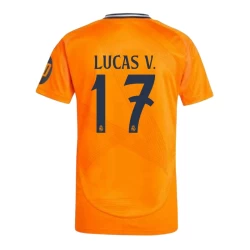 Real Madrid Fotballdrakter 2024-25 HP Lucas V. #17 Bortedrakt Mann