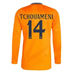 Real Madrid Fotballdrakter 2024-25 Tchouameni #14 Bortedrakt Mann Langermet