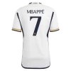 Real Madrid Kylian Mbappé #7 Fotballdrakter 2023-24 Hjemmedrakt Mann