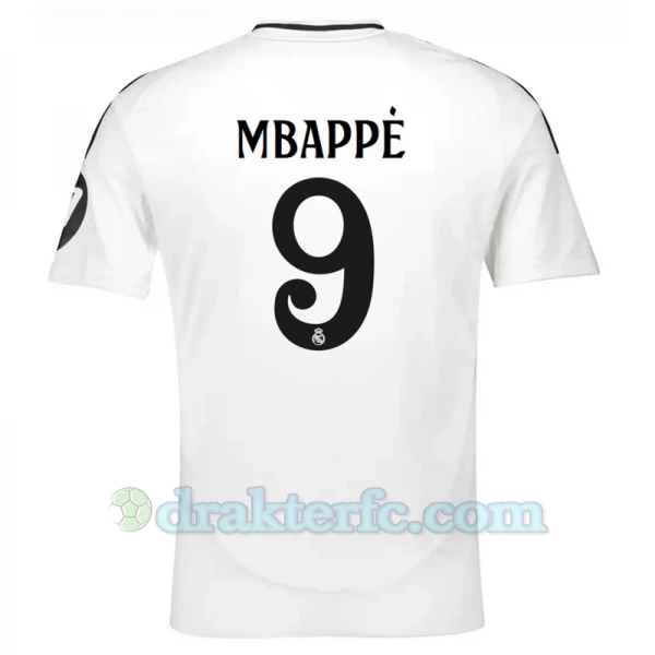 Real Madrid Kylian Mbappé #9 Fotballdrakter 2024-25 HP Hjemmedrakt Mann