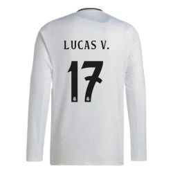 Real Madrid Lucas V. #17 Fotballdrakter 2024-25 Hjemmedrakt Mann Langermet