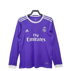 Real Madrid Retro Drakt 2016-17 Borte Mann Langermet