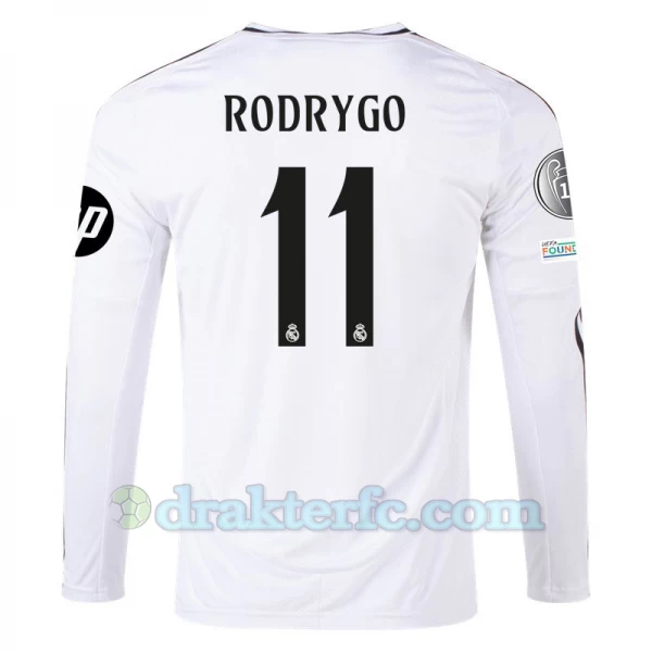 Real Madrid Rodrygo #11 Fotballdrakter 2024-25 HP Hjemmedrakt Mann Langermet