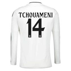 Real Madrid Tchouameni #14 Fotballdrakter 2024-25 Hjemmedrakt Mann Langermet