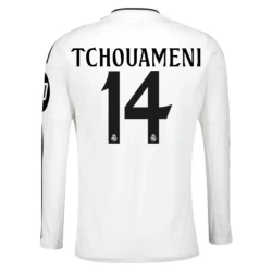 Real Madrid Tchouameni #14 Fotballdrakter 2024-25 HP Hjemmedrakt Mann Langermet