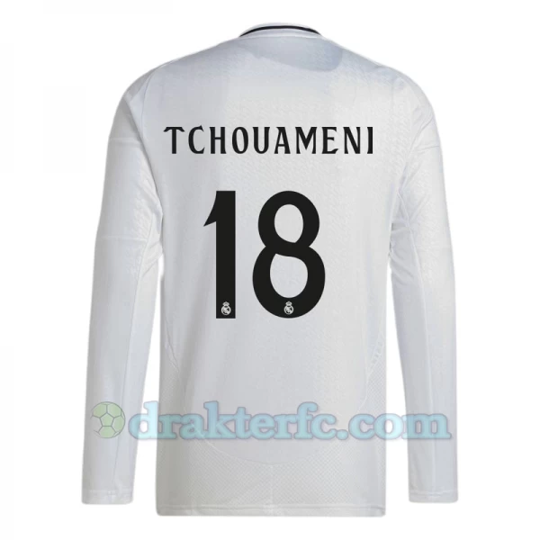 Real Madrid Tchouameni #18 Fotballdrakter 2024-25 Hjemmedrakt Mann Langermet