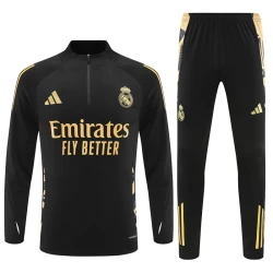 Real Madrid Treningsgenser Sett 2024-25 Svart Gold